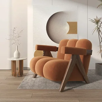 Роскошное кресло Скандинавская гостиная Диваны Кресло для отдыха Банкетный японский стул Дизайн Салон красоты Шезлонги Salle Manger Мебель