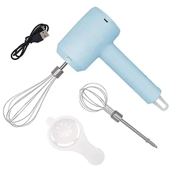  Ручной инструмент для выпечки Электрический венчик для яиц Беспроводной венчик и миксер для сливок из яичного белка