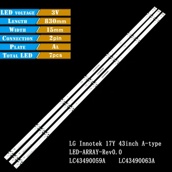 Светодиодная полоса подсветки для LG Innotek 17Y 43 дюйма A-образный LC43490059A LC43490063A 43LH515V 43LJ510V 43LJ5150 43LJ541V 43LJ5500