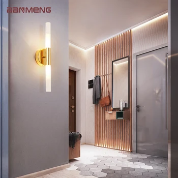 светодиодный настенный светильник G9 современные скандинавские настенные светильники бра внутреннее освещение домашний декор для гостиной спальни прикроватный светильник