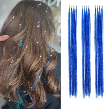 Синтетический блестящий красочный I-Tip Stick Наращивание волос 24 