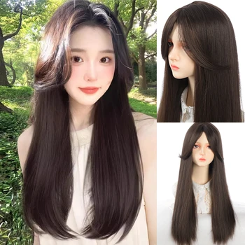 Синтетическое химическое волокно парик для волос головной убор Зигзагообразные швы для волос Корейский стиль подходит для всех