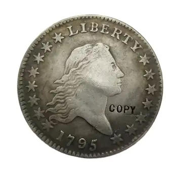 США 1795 Распущенные волосы Полдоллара КОПИЯ МОНЕТЫ Памятные монеты-реплики монеты медали коллекционные предметы