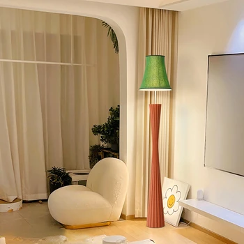 Торшер для гостиной Французская простота Современный стиль Ins Спальня Прикроватная вертикальная лампа