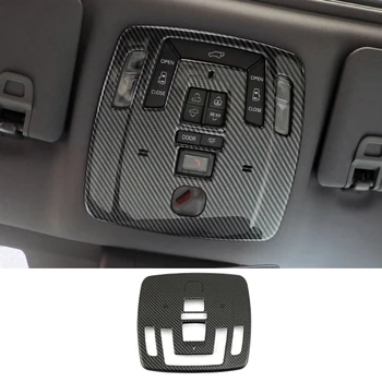 углеродное волокно Автомобильная передняя лампа для чтения Рамка Накладки Хром для Toyota Sienna XL40 2020 2021 2022 2023 2024 Аксессуары Авто