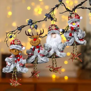 Украшение для рождественской елки Рождественская кукла Кулон Праздничная рождественская елка Висячая кукла Украшения Тонкая работа Веселый для дома