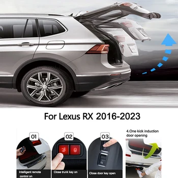 Электрическая задняя дверь переоборудована для Lexus RX 2016-2023 Задняя коробка Интеллектуальная электрическая дверь задней двери Украшение багажника с электроприводом