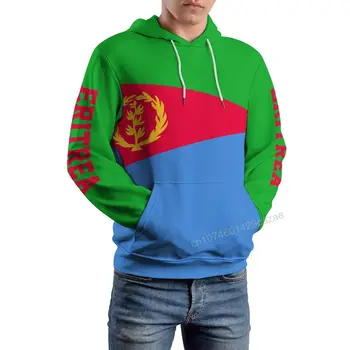 Эритрея Флаг страны 3D Толстовка с капюшоном из полиэстера Cool Men Women Harajuku Толстовка Унисекс Повседневный пуловер Толстовки